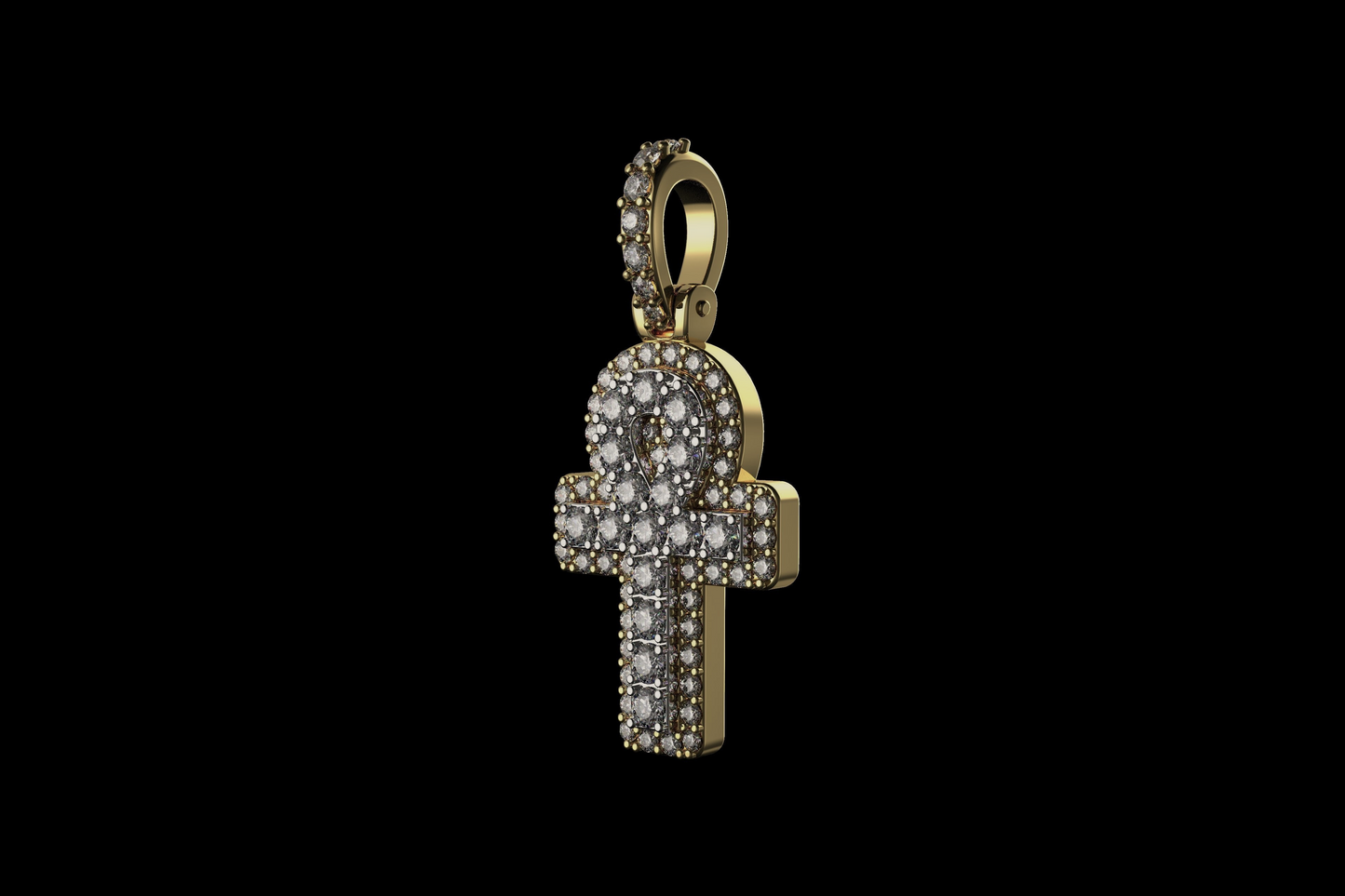 DIAMOND ANKH PENDANT