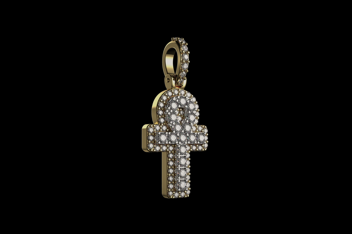 DIAMOND ANKH PENDANT