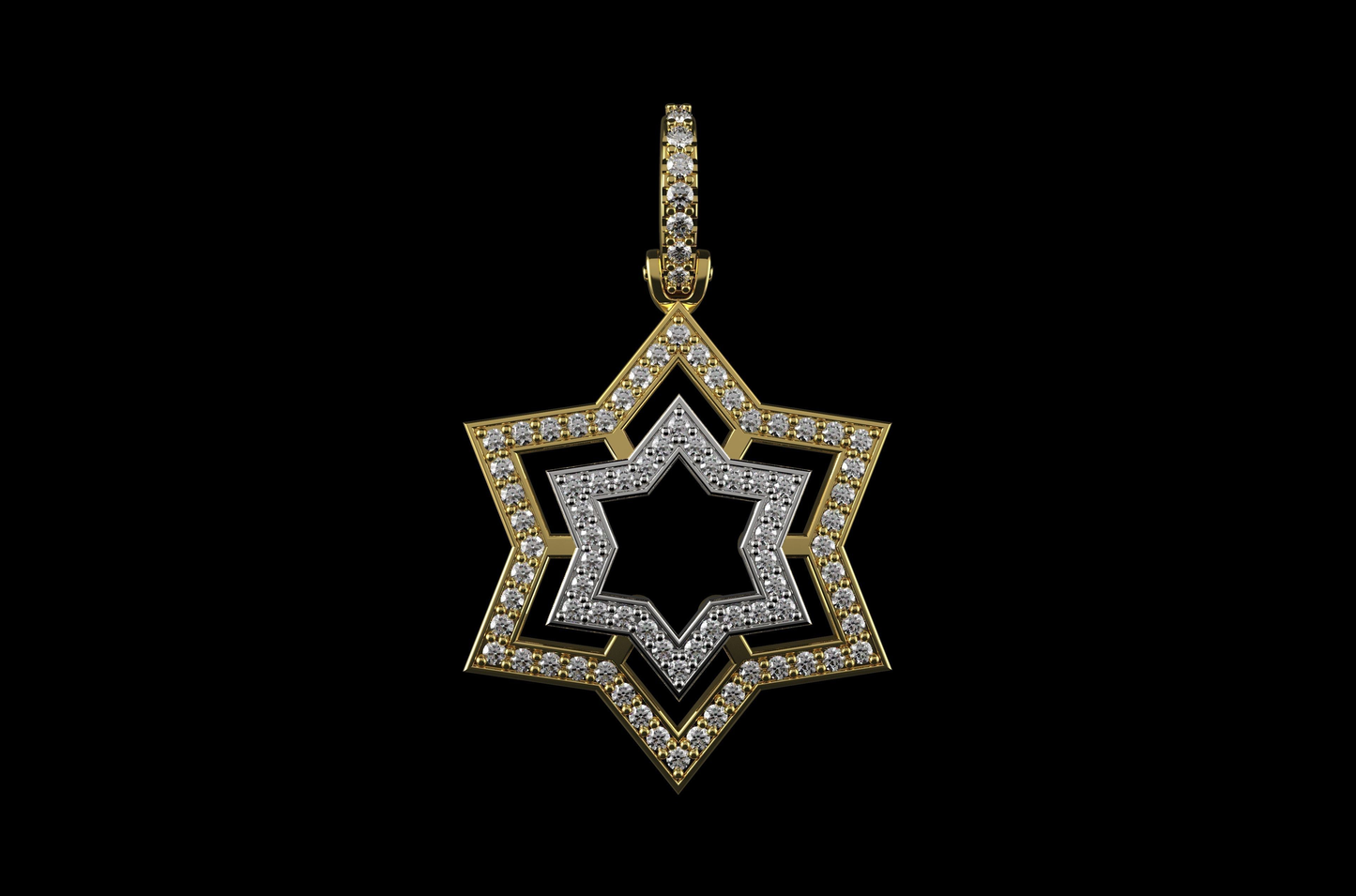 DIAMOND DAVID STAR PENDANT