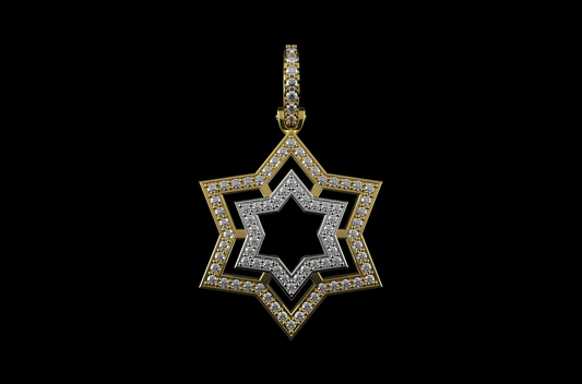 DIAMOND DAVID STAR PENDANT