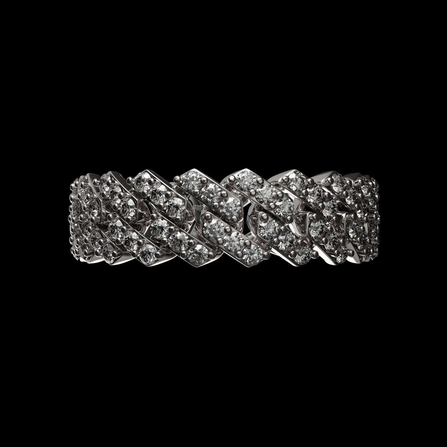 7MM DIAMOND MIAMI CUBAN RING