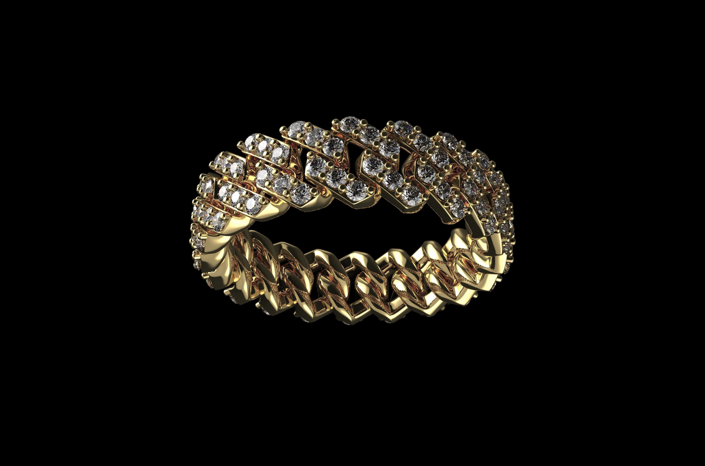 7MM DIAMOND MIAMI CUBAN RING