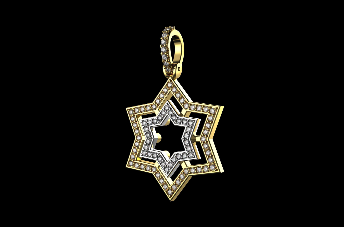 DIAMOND DAVID STAR PENDANT