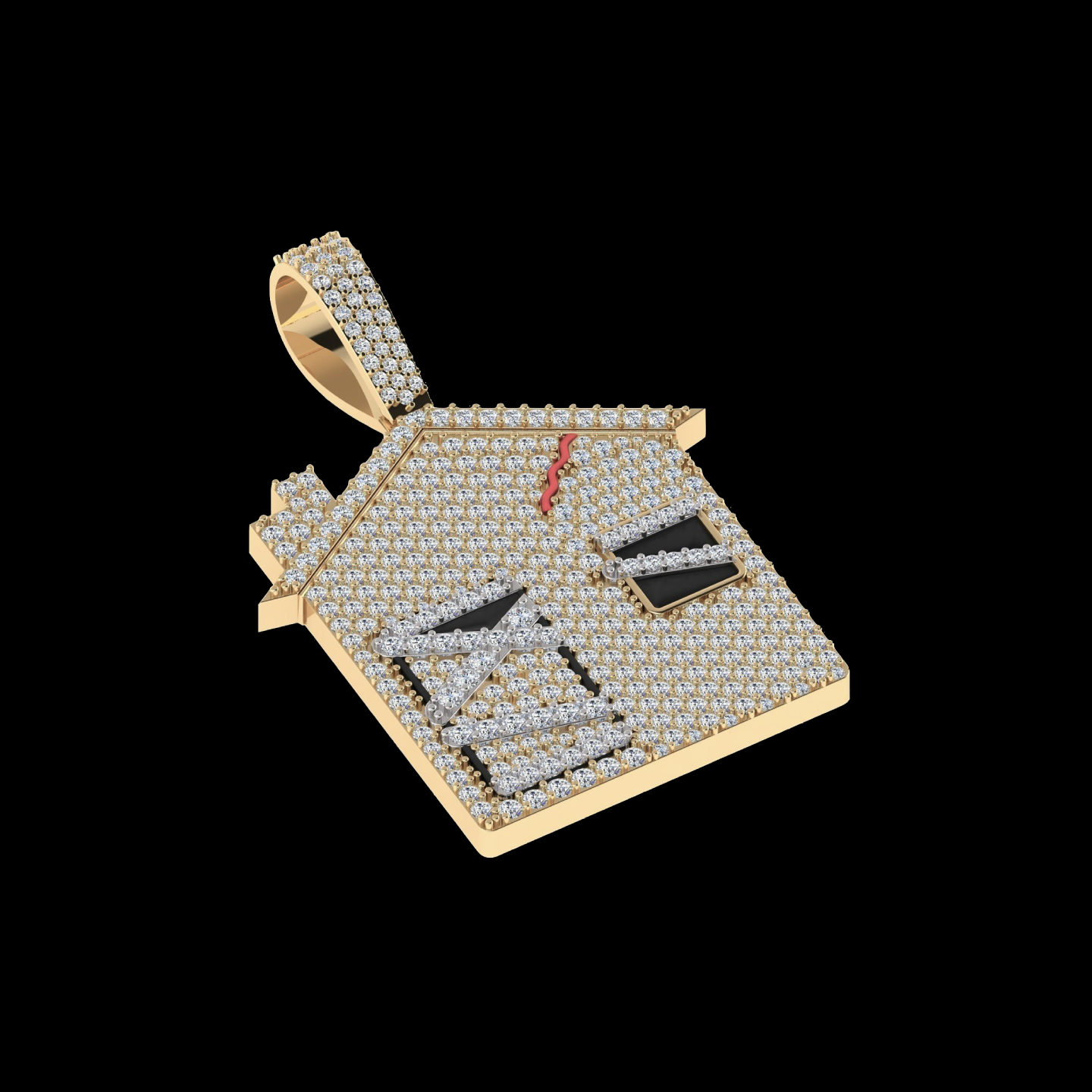 DIAMOND TRAP HOUSE PENDANT