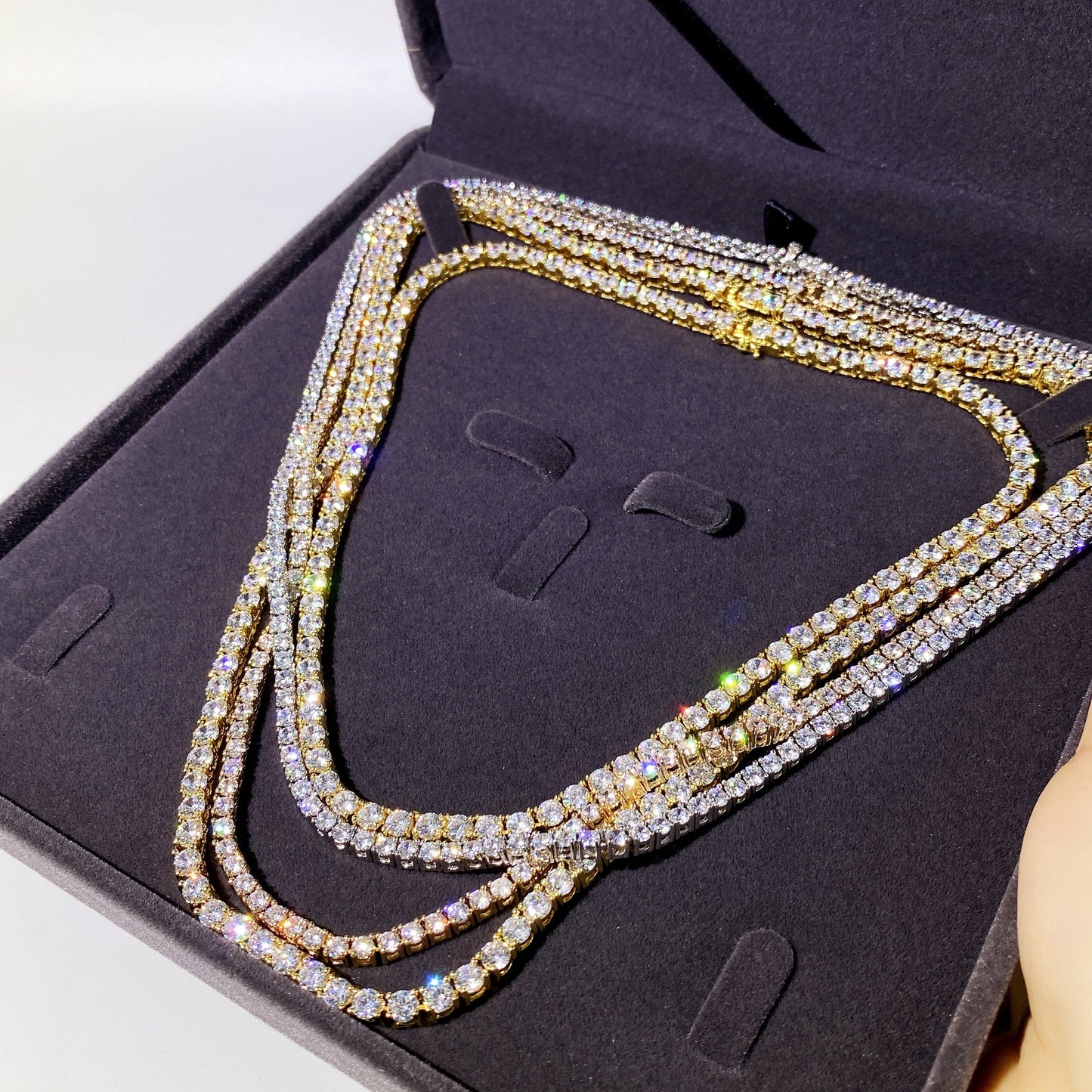 6.5MM-8MM MOISSANITE TENNIS CHAIN