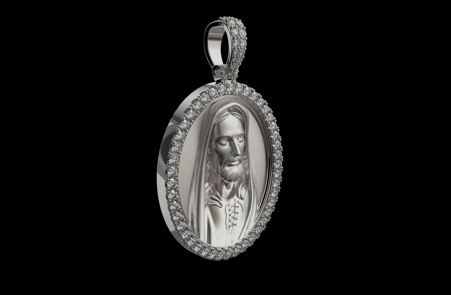 DIAMOND JESUS PENDANT